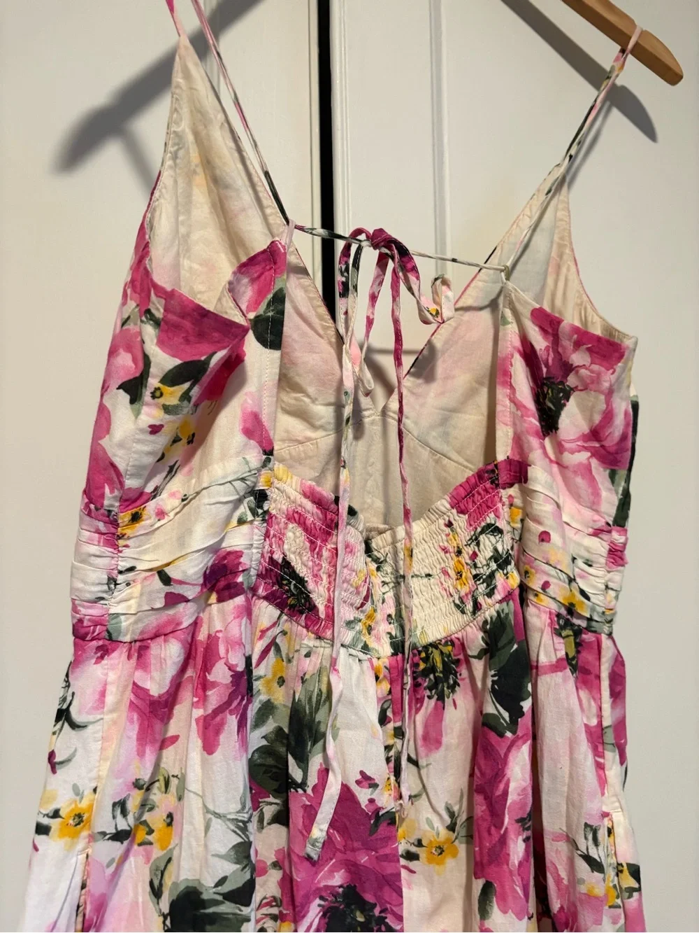 Abercrombie & Fitch Strappy Floral Ruffle Maxi Dress